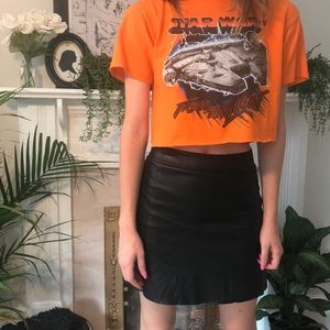 Cropped little boys Star Wars t shirt